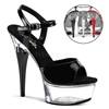 Pleaser - CAPTIVA609 Sandale à bride à la cheville - Noir Product image